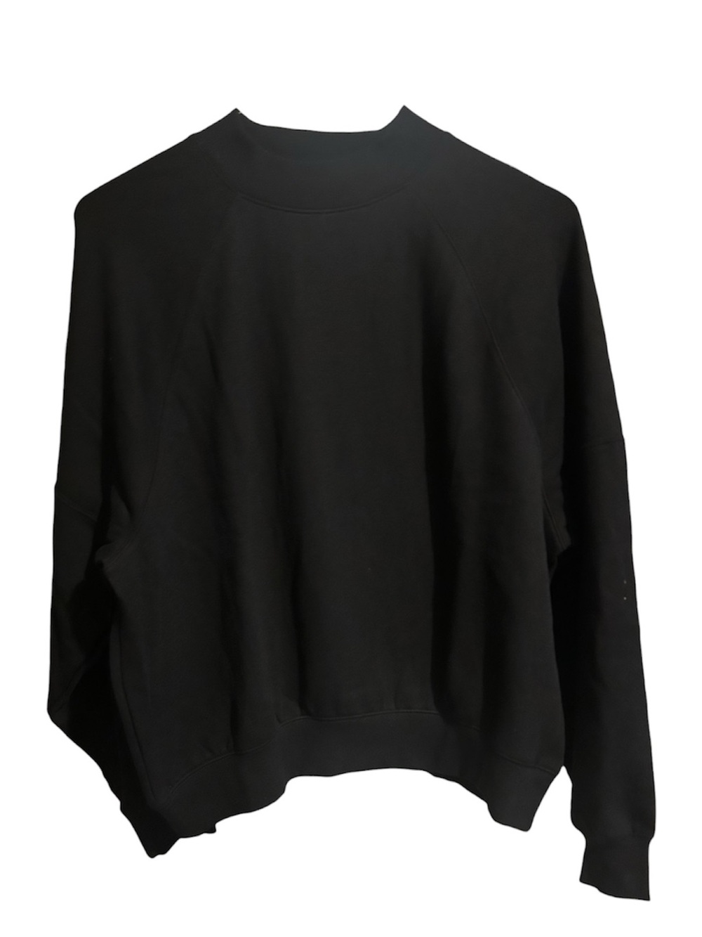 PINK Victoria's Secret Black Campus Fleece Mock Neck Sweatshirt